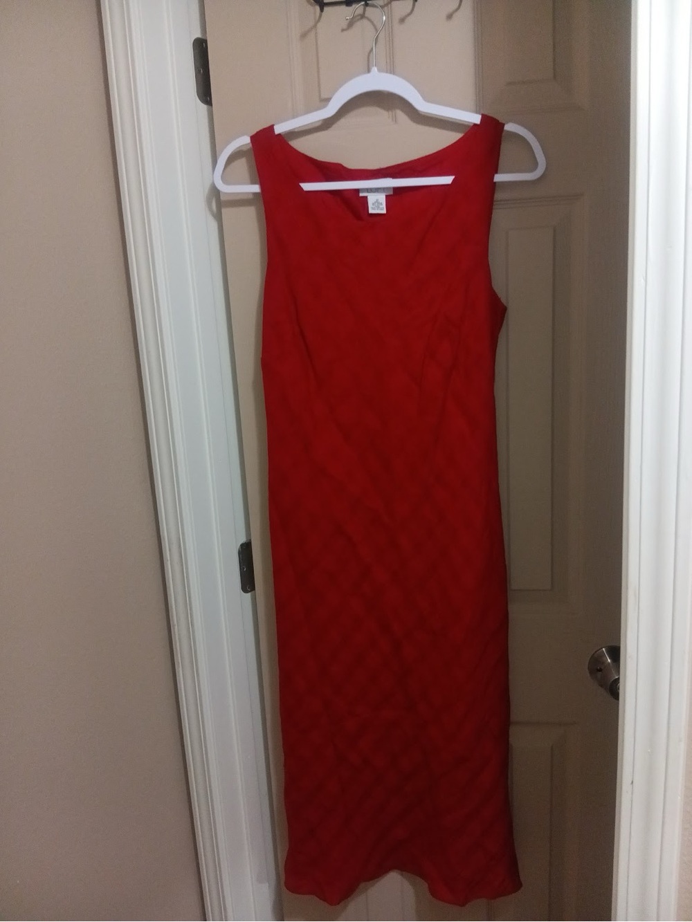 Ann Taylor silky red dress